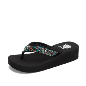 Women Yellow Box Flip Flops>Africa Wedge Sandal