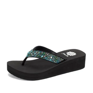 Women Yellow Box Flip Flops>Africa Wedge Sandal