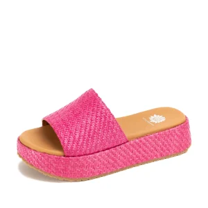 Women Yellow Box Slides>Aldine Flatform Slide