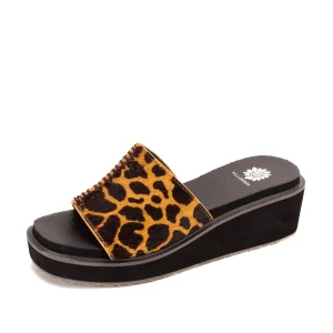 Women Yellow Box Slides>Alley Wedge Slide