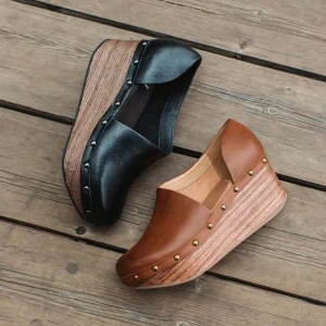 Women Yellow Box Heels & Wedges>Bidelia Wedge Clog