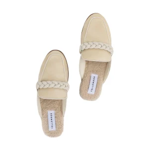 Women Yellow Box Clogs & Mules>Bliss Shearling Flat Mule