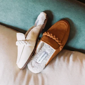 Women Yellow Box Clogs & Mules>Bliss Shearling Flat Mule