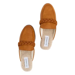 Women Yellow Box Clogs & Mules>Bliss Shearling Flat Mule