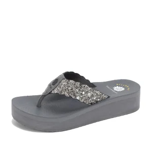 Women Yellow Box Flip Flops>Boem