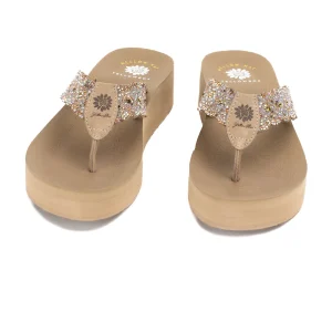 Women Yellow Box Flip Flops>Boem