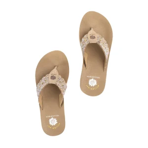 Women Yellow Box Flip Flops>Boem