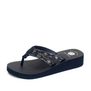 Women Yellow Box Flip Flops>Cadeen