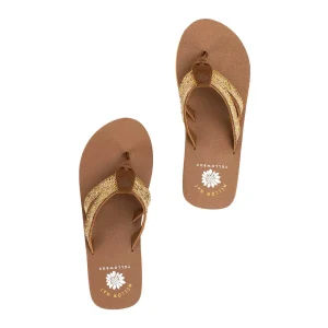 Women Yellow Box Flip Flops>Cadeen