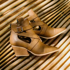 Women Yellow Box Boots & Booties>Canoly Cut-Out Bootie