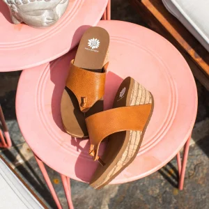 Women Yellow Box Sandals>Carily Wedge
