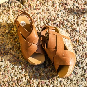 Women Yellow Box Sandals>Cavalli Wedge Sandal