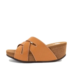 Women Yellow Box Slides>Clever Wedge Sandal