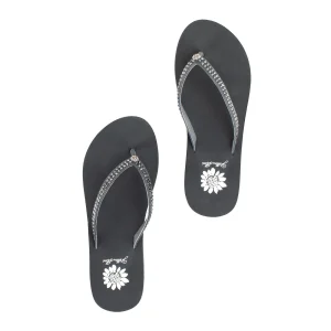 Women Yellow Box Flip Flops>Custard Wedge Sandal