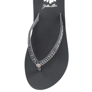 Women Yellow Box Flip Flops>Custard Wedge Sandal