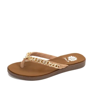 Women Yellow Box Flip Flops>Dana Flip Flop Sandal