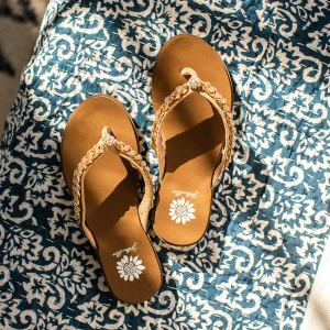 Women Yellow Box Flip Flops>Dana Flip Flop Sandal