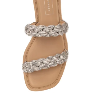 Women Yellow Box Slides>Davie Flat Sandal