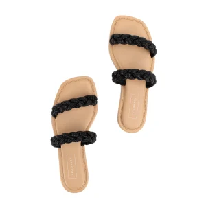 Women Yellow Box Slides>Davie Flat Sandal