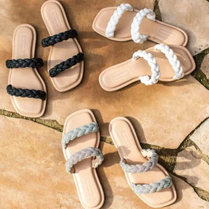 Women Yellow Box Sandals>Davie Flat Sandal