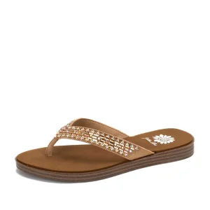 Women Yellow Box Flip Flops>Dedrah