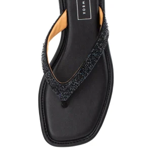 Women Yellow Box Sandals>Della Rhinestone Sandal