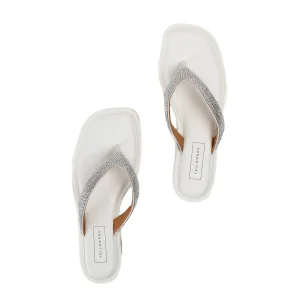 Women Yellow Box Sandals>Della Rhinestone Sandal