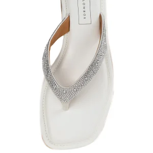 Women Yellow Box Sandals>Della Rhinestone Sandal