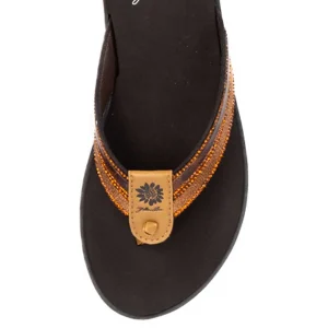 Women Yellow Box Flip Flops>Deycor