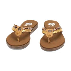 Women Yellow Box Flip Flops>Deycor