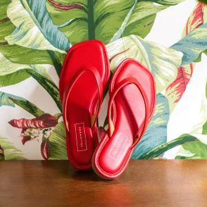 Women Yellow Box Flip Flops>Durham Flat Sandal