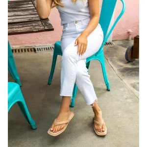 Women Yellow Box Flip Flops>Durham Flat Sandal