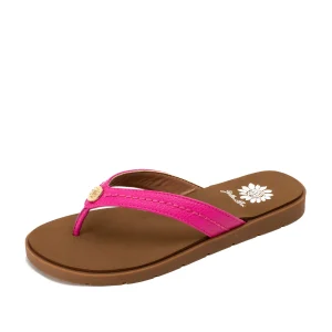 Women Yellow Box Flip Flops>Fallen Logo Sandal