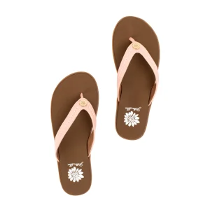 Women Yellow Box Flip Flops>Fallen Logo Sandal