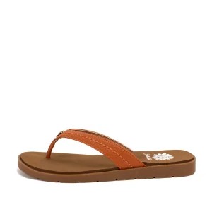 Women Yellow Box Flip Flops>Fallen Logo Sandal