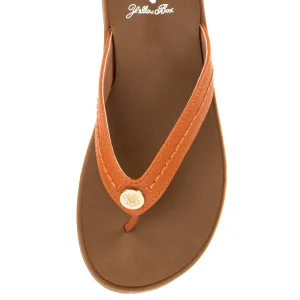 Women Yellow Box Flip Flops>Fallen Logo Sandal