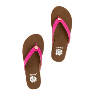 Women Yellow Box Flip Flops>Fallen Logo Sandal