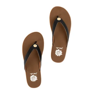 Women Yellow Box Flip Flops>Fallen Logo Sandal
