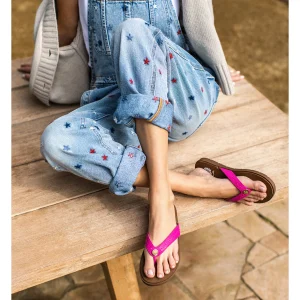 Women Yellow Box Flip Flops>Fallen Logo Sandal