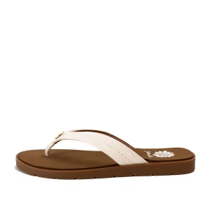Women Yellow Box Flip Flops>Fallen Logo Sandal