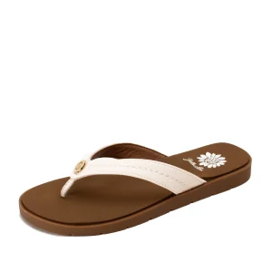 Women Yellow Box Flip Flops>Fallen Logo Sandal