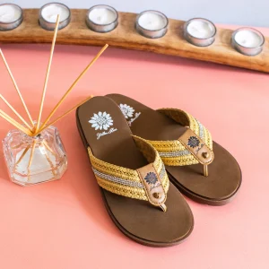 Women Yellow Box Flip Flops>Fania Flip Flop Sandal