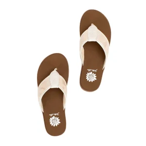 Women Yellow Box Flip Flops>Faren