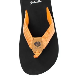 Women Yellow Box Flip Flops>Faya