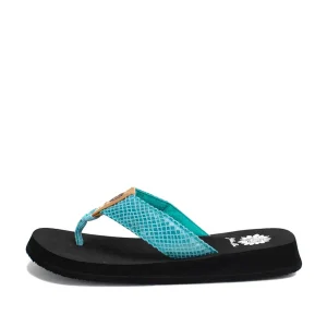 Women Yellow Box Flip Flops>Faya