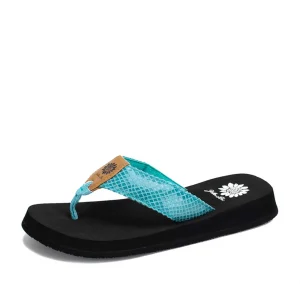 Women Yellow Box Flip Flops>Faya
