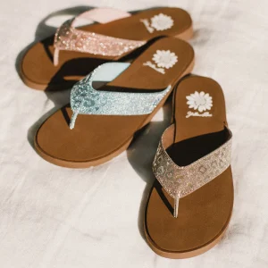 Women Yellow Box Flip Flops>Fazio