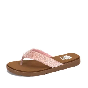 Women Yellow Box Flip Flops>Fazio