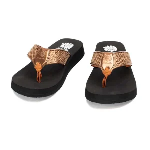 Women Yellow Box Flip Flops>Feba