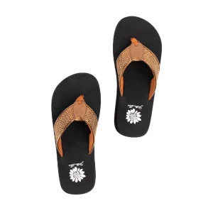 Women Yellow Box Flip Flops>Feba